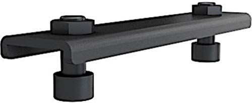 Crimson HUS Single Unistrut Ceiling Adapter, Black, Mounts to Single 1-5/8