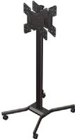Crimson M55DV Mobile Back-to-back Display Cart with Height and Tilt Adjustment for 32" to 55" LED, LCD, or Plasma Displays, Black, 200lb (90kg) Mount Weight Capacity, 400x400mm Max Mounting Pattern, +15°/-5° Tilt, 68.4" (1737.6mm) Mount Height Adjustment, Dual Screens Supported, VESA Compatible, Continuous Vertical Position Adjustment of 68.4", UPC 081588501696 (CRIMSONM55DV M55-DV M55 DV) 