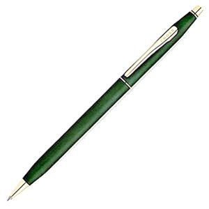 Cross 2602 Classic Century, Satin Green Ball Point Pen with Gold Plated Appointments (CROSS2602, CROSS-2602, 2602)