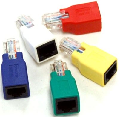 Gigabit Crossover Adaptor Set Pack, Convert to a crossover cable, 
