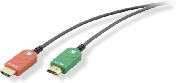 KRAMERCRSAOCHCOLOR328 Rental and Staging Active Optical HighSpeed HDMI Cable, Max. Resolution, Max. Data Rate 10.2Gbps, Embedded Audio, HighQuality Connectors, EMI and RFI Immunity, No External Power, Thin Construction, Small Bending Radius, Jacket Construction, RoHS 2011/65/EU Compliant, Weight: 4.52 Lbs (KRAMERCRSAOCHCOLOR328 WIRE OPTICAL DEVICE CONNECTIVITY)