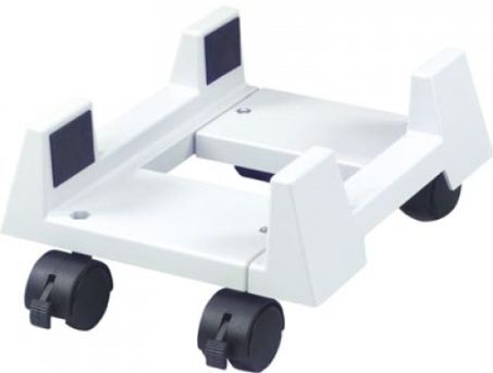 Aidata CS002M Econo Mobile CPU Stand, Width adjustable from 150mm/6˝ to 260mm/10.25˝ for most CPUs, Four swivel casters with 2 built-in brakes, EAN 4711234100874 (CS-002M CS 002M CS002-M CS002)