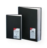 Cachet CS1001 4 x 6 Classic Black Sketch Book; All-purpose and great for drawing, writing, or doodling; Made of high-quality, 70 lb neutral pH acid-free paper; Ideal for ink, pencil, markers, or pastels; Bound for durability and covered in black embossed water-resistant cover stock; Shipping Weight 0.5 lb; Shipping Dimensions 6.00 x 4.00 x 1.00 in; EAN 9781877824210 (CACHETCS1001 CACHET-CS1001 CACHET/CS1001 ARTWORK) 
