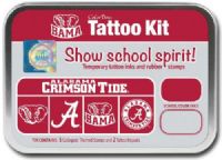 ColorBox CS19605 University Of Alabama Collegiate Tatto Kit, Show school spirit with officially licensed collegiate product, Each tin contains five rubber stamps and two temporary tattoo inkpads themed to match the school's identity, Overall tin size is approximately 4" x 5.5", Dimensions 5.56" x 3.94" x 1.63", Weight 0.45 lbs, UPC 746604196052 (COLORBOXCS19605 COLORBOX CS19605 CS 19605 COLORBOX-CS19605 CS-19605) 