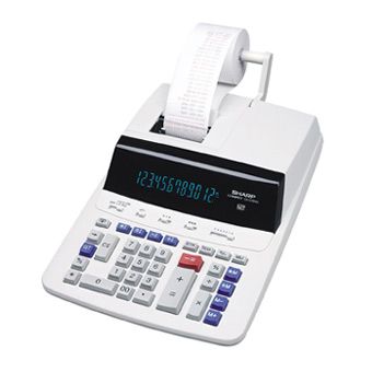 Sharp CS-2194H Two Color Printing Calculator, 12 Digit, 4.8 LPS, Power Source AC: 120V 60Hz, Display Fluorescent blue display with automatic 3-digit punctuation, Decimal Point Floating (F)/fixed (6-4-3-2-1-0) (CS 2194H CS2194H CS-2194 CS2194)