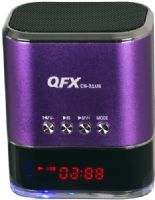 QuantumFX CS-31US-PUR Portable Multimedia Speaker with USB/Micro SD Port and FM Radio, Purple, LED Display, Compatible with PC, CD Players and MP3/MP4 Players, Built-in Lithium battery, DC 5.0V Mini USB Input, USB to Mini USB Charging Cable, 3.5mm Stereo Male to Mini USB AUX, Gift Box Dimensions 2.5x2.25x4.75, Weight 0.60 Lbs, UPC 606540019054 (CS31USPUR CS31US-PUR CS-31USPUR CS-31US CS31US CS 31US QFX) 
