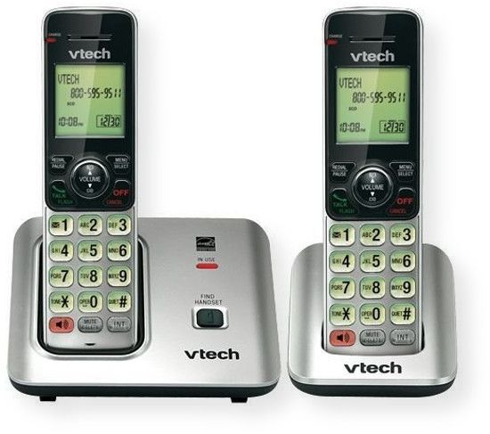 VTech CS6619-2 Multi Handset Phone System; Silver and Black; Caller ID/Call Waiting stores 50 calls; Handset speakerphone; Backlit keypad and display; Expandable; DECT 6.0 Digital technology; 50 name and number phonebook directory; UPC 735078025555 (CS6619-2 CS66192 CS6619-2PHONE CS66192-PHONE CS6619-2VTECH CS66192-VTECH)  