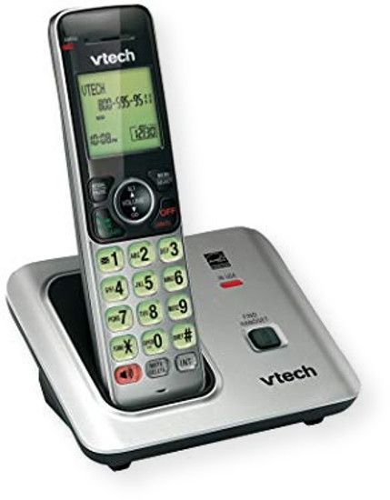VTech CS6619 Multi Handset Phone System; Black and Silver; Caller ID/Call Waiting stores 50 calls; Handset speakerphone; Backlit keypad and display; Expandable; DECT 6.0 Digital technology; 50 name and number phonebook directory; Voicemail Waiting Indicator; UPC 735078025548 (CS6619 CS-6619 CS6619PHONE CS6619-PHONE CS6619VTECH CS6619-VTECH)    