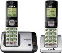 Vtech CS6719-2 Cordless Phone System with 2 Handsets, DECT 6.0 Digital technology, Voicemail waiting indicator, Conference between an outside line and up to 2 cordless handsets, Mute, 50 name and number phonebook directory, Any key answer, Caller ID/call waiting, Full duplex handset speakerphone, Backlit keypad and display, UPC 735078028242 (CS67192 CS-6719-2 CS6719 2 CS 6719-2) 