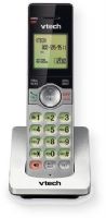 VTech CS6909 Extra Handset For CS69 Series; Silver and Black; Call block; DECT 6.0 digital technology; 50 name and number phonebook directory; Intercom between handsets; Conference between an outside line and up to 2 cordless handsets; Voicemail waiting indicator; Last 10 number redial; Mute; Any key answer; UPC 735078031365 (CS6909 CS-6909  CS6909HANDSET CS6909-HANDSET CS6909VTECH CS6909-VTECH)  