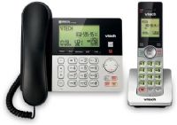 VTech CS6949 Mulit Handset Phone System; Silver and Black; DECT 6.0 digital technology; 50 name and number phonebook directory; Last 10 number redial; Full duplex handset and base speakerphones; Expandable up to 5 handsets with only one phone jack uses CS6909 accessory handset (sold separately); UPC 735078031334 (CS6949 CS-6949 CS6949PHONESYSTEM CS6949-PHONESYSTEM CS6949VTECH CS6949-VTECH) 