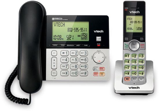 VTech CS6949 Mulit Handset Phone System; Silver and Black; DECT 6.0 digital technology; 50 name and number phonebook directory; Last 10 number redial; Full duplex handset and base speakerphones; Expandable up to 5 handsets with only one phone jack uses CS6909 accessory handset (sold separately); UPC 735078031334 (CS6949 CS-6949 CS6949PHONESYSTEM CS6949-PHONESYSTEM CS6949VTECH CS6949-VTECH)