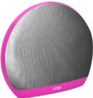 Coby CSBT-313-PNK Portable Bluetooth Dome Speaker, Pink; Frequency Response 120-18Hz; Charge Time Up to 2 Hours; 52mm Speaker Drive; Supports any mobile devices with Bluetooth function; Compact, stylish design compliments the functionality of the speaker and is always ready to move when you are; Connects up to 33 feet; UPC 812180022112 (CSBT313PNK CSBT313-PNK CSBT-313PNK CSBT-313 CSBT313PK) 
