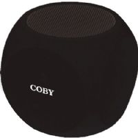 Coby CSBT-314-BLK Cube Mini Bluetooth Speaker, Black, Built-in microphone, Stereo sound quality, Water resistant, Connects up to 33 feet, Bluetooth compatibility, 360-degree surround sound speaker, 7 hours of playback battery life, Delivers full-range sound, UPC 812180022570 (CSBT314BLK CSBT314-BLK CSBT-314BLK CSBT-314 CSBT314BK) 