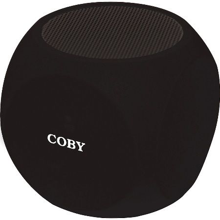 Coby CSBT-314-BLK Cube Mini Bluetooth Speaker, Black, Built-in microphone, Stereo sound quality, Water resistant, Connects up to 33 feet, Bluetooth compatibility, 360-degree surround sound speaker, 7 hours of playback battery life, Delivers full-range sound, UPC 812180022570 (CSBT314BLK CSBT314-BLK CSBT-314BLK CSBT-314 CSBT314BK)