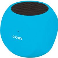 Coby CSBT-314-BLU Mini Bluetooth Speakers, Blue, Built-in mic, Stereo sound quality, Water resistant, Connects up to 33 feet, Bluetooth compatibility, Built-in microphone for hands-free calling, Dimensions 3.2" x 3.3" x 4.7", Weight 0.5 lbs, UPC 817218002260 (CSBT-314-BLU CSBT314-BLU CSBT-314BLU CSBT 314 BLU CSBT314 BLU CSBT 314BLU CSBT314BL) 