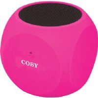 Coby CSBT-314-PNK Mini Bluetooth Speakers, Pink, Built-in mic, Stereo sound quality, Water resistant, Connects up to 33 feet, Bluetooth compatibility, Built-in microphone for hands-free calling, Dimensions 3.2" x 3.3" x 4.7", Weight 0.5 lbs, UPC 812180022594 (CSBT 314 PNK CSBT 314PNK CSBT314 PNK CSBT-314PNK CSBT314-PNK CSBT314PNK CSBT-314-PK CSBT314PK) 