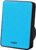 Coby CSBT-318-BLU Pitch Portable Bluetooth Speaker, Blue; Compatible with with mobile phones, tablets, Laptops and computer systems with Bluetooth; Built-in 3.5 mm audio jack allows you to connect an MP3 player and other devices; Stereo sound quality; Built-in microphone; Connects up to 33 feet wireless range; Rechargeable battery; UPC 812180024604 (CSBT318BLU CSBT318-BLU CSBT-318BLU CSBT-318 CSBT318BL) 