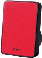Coby CSBT-318-RED Pitch Portable Bluetooth Speaker, Red; Compatible with with mobile phones, tablets, Laptops and computer systems with Bluetooth; Built-in 3.5 mm audio jack allows you to connect an MP3 player and other devices; Stereo sound quality; Built-in microphone; Connects up to 33 feet wireless range; Rechargeable battery; UPC 812180024512 (CSBT318RED CSBT318-RED CSBT-318RED CSBT-318 CSBT318RD) 