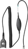 Sennheiser CSHS 01 High Sensitivity Headset Cable-Adapter, Bottom cable, easy disconnect to modular plug, coiled cable, can also be used for direct connect, Specifically designed for Direct Connection with the Following Phones: Amtelco All models, Avaya 2500-2800 sets, Avaya Attendant consoles, CadCom All models, Executone Encore series, IPC All models, NEC Electra sets, Nortel Meridian QSU (CSHS01 CSHS-01) 