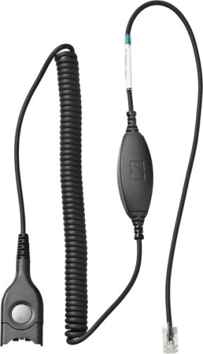 Sennheiser CSHS 01 High Sensitivity Headset Cable-Adapter, Bottom cable, easy disconnect to modular plug, coiled cable, can also be used for direct connect, Specifically designed for Direct Connection with the Following Phones: Amtelco All models, Avaya 2500-2800 sets, Avaya Attendant consoles, CadCom All models, Executone Encore series, IPC All models, NEC Electra sets, Nortel Meridian QSU (CSHS01 CSHS-01)