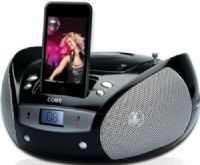 Coby CSMP140 Portable CD Player with AM/FM Radio and iPod Docking, iPod cradle Built-in Cradle, 2 x right/left channel speaker - built-in Speakers, Right/left channel speaker full-range driver Driver Details, Radio tuner - AM/FM, Telescopic Antenna Form Factor, CD player, Top-load Media Load, Program play Playback Modes, 1 x headphones - mini-phone 3.5 mm 1 x IPod docking Connector, UPC 716829231401 (CSMP140 CSMP-140 CSMP 140)  