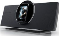 Coby CSMP185 Vitruvian Speaker System, Black, 20 Watt Total Output Power, Premium sound system charges and plays your iPad/iPod/iPhone device, Adjustable ambient lighting, Dock rotates 90 degrees to browse your albums with Cover Flow on your iPod touch or iPhone, Bass Boost circuitry for low end frequency enhancement, UPC 716829238500 (CS-MP185 CSM-P185 CSMP-185 CSMP 185) 