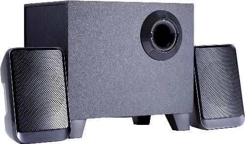 Coby CSP-04 High Performance Wireless Stereo Speaker System, 2.1 Channels, 50W + 2W x 2 (RMS) Power Output, Frequency Response 40Hz-20KHz, Sound to Noise Ratio 65dB, 3 Piece Speaker System, Subwoofer and Dual Satellite Speakers, Volume knob that is easy to operate, Bluetooth, Bass reflex 2.1 system, Compact wooden subwoofer, UPC 812180026639 (CSP04 CSP 04 CS-P04)