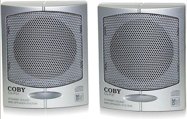 Coby CS-P31 Personal Mini Stereo Speaker System, Two 3