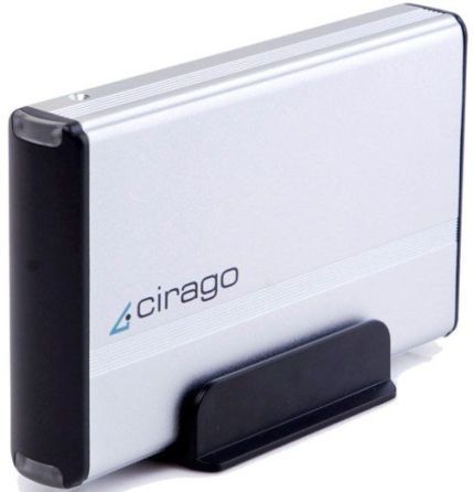 Cirago CST4500 Model CST-4000 Series External Storage USB Enclosure with 500GB Storage Capacity, Compact and efficient 3.5