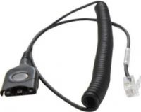 Sennheiser CSTD 01 Standard Bottom Cable for telephones with standard mic sensitivity, Easy disconnect to modular plug, coiled cable, can also be used for direct connect, UPC 615104053625, EAN 4012418053628 (CSTD01 CSTD-01 005362) 