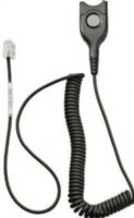 Sennheiser CSTD 24 Standard Bottom Cable for use with Sennheiser corded headsets to some Avaya, Cisco, Polycom and Siemens phones, Easy disconnect to modular plug, coiled cable, for direct connect, UPC 615104053632, EAN 4012418053635 (CSTD24 CSTD-24 005363) 