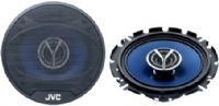 JVC CS-V626 Two-Way 6-1/2'' Coaxial Speakers, 210W Peak/30W RMS Music Power, Frequency Response 35Hz-25000Hz, Sensitivity 84dB/W.m, Impedance 4 ohms, Crossover Frequency 5kHz, Aramid Fiber + Carbon Fiber Composite Olefin Cone Woofer, 1'' (2.5 cm) HHC Balanced Tweeter, Strontium Magnet (Woofer), Twin Roll Rubber Edge (CSV626 CS V626 CSV-626) 