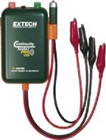 Extech CT20 Remote & Local Continuity Tester, Local continuity checking is accomplished by a bright flashing LED and loud pulsating beeper, Remote continuity with the use of the remote probe, Lightweight and pocketsized, clips on and hangs from the cable(s) under test without falling off, UPC 793950000205 (CT-20 CT 20) 