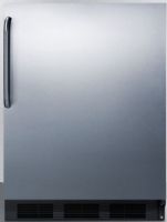 Summit CT663BSSTBADA ADA Compliant Freestanding Counter Height Refrigerator-freezer for Residential Use with Cycle Defrost, Stainless Steel Wrapped Door and Professional Towel Bar Handle, Black Cabinet, 5.1 cu.ft. Capacity, RHD Right Hand Door, Dual evaporator, Zero degree freezer, Adjustable glass shelves, Door storage (CT-663BSSTBADA CT 663BSSTBADA CT663BSSTB CT663BSS CT663B CT663) 