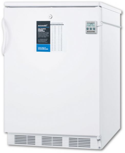 Summit CT66LBIPLUS2 Built-In Medical Refrigerator-Freezers, Dual Evaporators; 0 degrees Fahrenheit freezer section; Over 5 cubic feet of storage capacity; 24