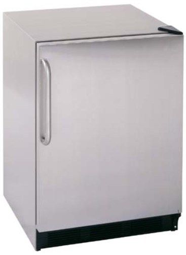 Summit CT66LCSS Deluxe Under-counter Refrigerator-Freezer with Fully wrapped stainless steel cabinet and wrapped door with pro handle, Stainless steel, 5.1 cu.ft. Capacity, Automatic defrost fresh food section and manual defrost freezer, UPC 761101009957 (CT-66LCSS CT66L-CSS CT66L CT66)