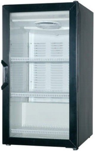 Beverage Air CT96Y-1-B-09 Countertop Glass Door Refrigerator Merchandiser with Locks, Black, 6.8 cu. ft. capacity, 3 Shelves, 115V Volts, 4 Amps, Triple pane glass door: Inside and outside panes are tempered for added safety, Door equipped with automatic hold-open feature (CT96Y1B09 CT96Y-1-B CT96Y1B CT96Y1-B CT96Y-1B CT96Y 1B)