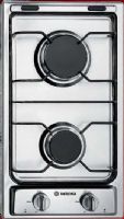 Verona CTG212FDS 12" Gas Cooktop with 2 Sealed Burners & Electronic Ignition, Stainless Steel, Electric Ignition, Porcelain Grates & Caps, LP Conversion Kit Included, AGA - CGA - CE Approved (CTG212F-D CTG212F D CTG212F CTG212FD)  
