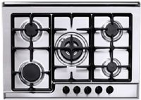 Verona CTG532FW Front Controls, 30" Gas Cooktop, 5 Sealed Burners, Electric Ignition, White, 5 Burner Design, Front Controls, Heavy Duty Cast Iron Grates & Caps, Variable Start Burners, Sealed Burners (1)12K (1)10K (2)6K (1)3.4K, High Speed 12K BTU Burner, LP Conversion Kit Included (CTG532F-W CTG532F W CTG532F) 