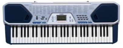 Casio CTK-491 Portable Keyboard, 12 Note Polyphonic, 100 sound tones and 100 rhythm patterns, Casio chord and fingered chord auto-accompaniment, Mic input and seperate volume, MIDI in/out jack, 2 Built-In speakers and 1/4