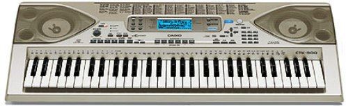 Casio CTK-900 Full-Size Key MIDI Keyboard , 61 Keys, Preset Tones/User Tones 600 / 224 Total of 824 Tones, 176 rhythms, Stereo Sampled Piano Tones, Digital Effects/Reverbs 242 (CTK900 CTK 900)