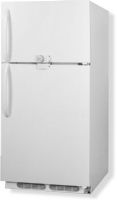 Summit CTR18LLF2 Frost-free Refrigerator-freezer with Dual Combination Lock, White Cabinet, 18.2 Cu.Ft. Capacity, RHD Right Hand Door Swing, Adjustable shelves, Automatically illuminates when you open the door, Crisper drawers, Door shelves keep items you need easily stored for an easy grab, 3 Full Door Shelves, Gallon Storage (CTR-18LLF2 CTR 18LLF2 CTR18LL CTR18) 
