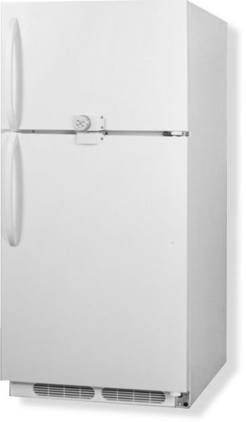 Summit CTR18LLF2 Frost-free Refrigerator-freezer with Dual Combination Lock, White Cabinet, 18.2 Cu.Ft. Capacity, RHD Right Hand Door Swing, Adjustable shelves, Automatically illuminates when you open the door, Crisper drawers, Door shelves keep items you need easily stored for an easy grab, 3 Full Door Shelves, Gallon Storage (CTR-18LLF2 CTR 18LLF2 CTR18LL CTR18)