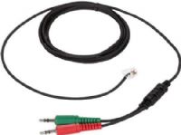 Sennheiser CUIPC1 UI box/BW 900/VMX Office to PC Cable Fits with BW 900, UI 710, UI 760 and VMX Office, Modular plug to (2) 1/8"/3.5mm miniplugs, UPC 615104053731 (CUIPC-1 CUIPC 1) 