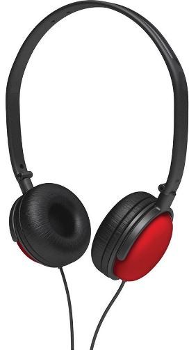 Coby CV135RED DJ Style Stereo Headphones, Red, High-performance 40mm neodymium driver units deliver deep bass sound, In-line volume control, Swivel ear cups for single-sided monitoring, Single-sided cord minimizes tangles, Gold-plated 3.5mm stereo plug, Unit Dimensions (WHD) 6.61 x 7.32 x 2.56, UPC 716829231357 (CV-135RED CV 135RED CV135-RED CV135 RED)