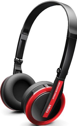 Coby CV145RED Jammerz Elite Deep Bass Folding Headphones, Red, 15 mW Rated/100 mW Maximum Input Power, High-performance 40 mm neodymium driver units deliver deep bass sound, Compacting folding design for portability and storage, Adjustable headband for maximum comfort, Frequency Response 20 Hz to 20 kHz, UPC 716829214527 (CV-145RED CV 145RED CV145-RED CV145) 