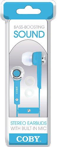 Coby CVE-101-BLU Stereo Earbuds with Built-in Microphone, Blue; Ergo-Fit Design for ultimate comfort and fit; Outstanding hands-free talking experience on your device; Engineered and tested for optimal comfort and fidelity; One touch answer button; Works with smartphones, tablets, computers, MP3 players and other devices; UPC 812180020644 (CVE101BLU CVE101-BLU CVE-101BLU CVE-101 CVE101BL)