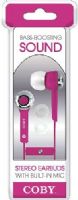 Coby CVE-101-PNK Stereo Earbuds with Built-in Microphone, Pink; Ergo-Fit Design for ultimate comfort and fit; Outstanding hands-free talking experience on your device; Engineered and tested for optimal comfort and fidelity; One touch answer button; Works with smartphones, tablets, computers, MP3 players and other devices; UPC 812180020651 (CVE101PNK CVE101-PNK CVE-101PNK CVE-101 CVE101PK) 