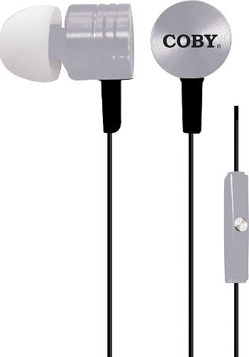Coby CVE-106-SLV Metallic Stereo Earbuds, Silver; Metal housing for Better sound Response and Acoustic Performance; Soft silicone ear buds provide a super comfortable, noise reducing fit; Symphonized headphones are perfect for iPhones, iPods, iPads, mp3 players, CD players and more; Built in Microphone; One touch answer button; UPC 812180021016 (CVE106SLV CVE106-SLV CVE-106SLV CVE-106)